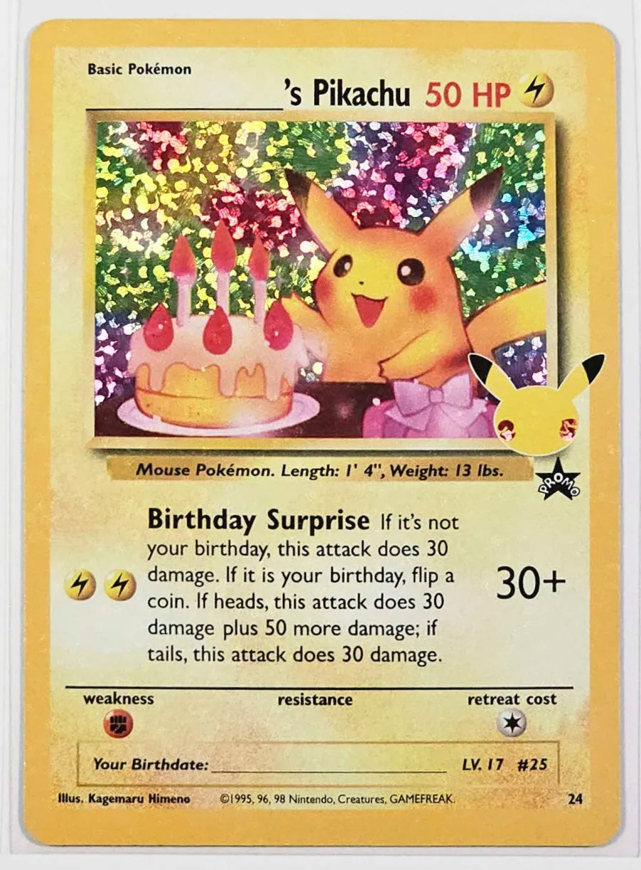 Pikachu Birthday #24 Pokemon Celebrations