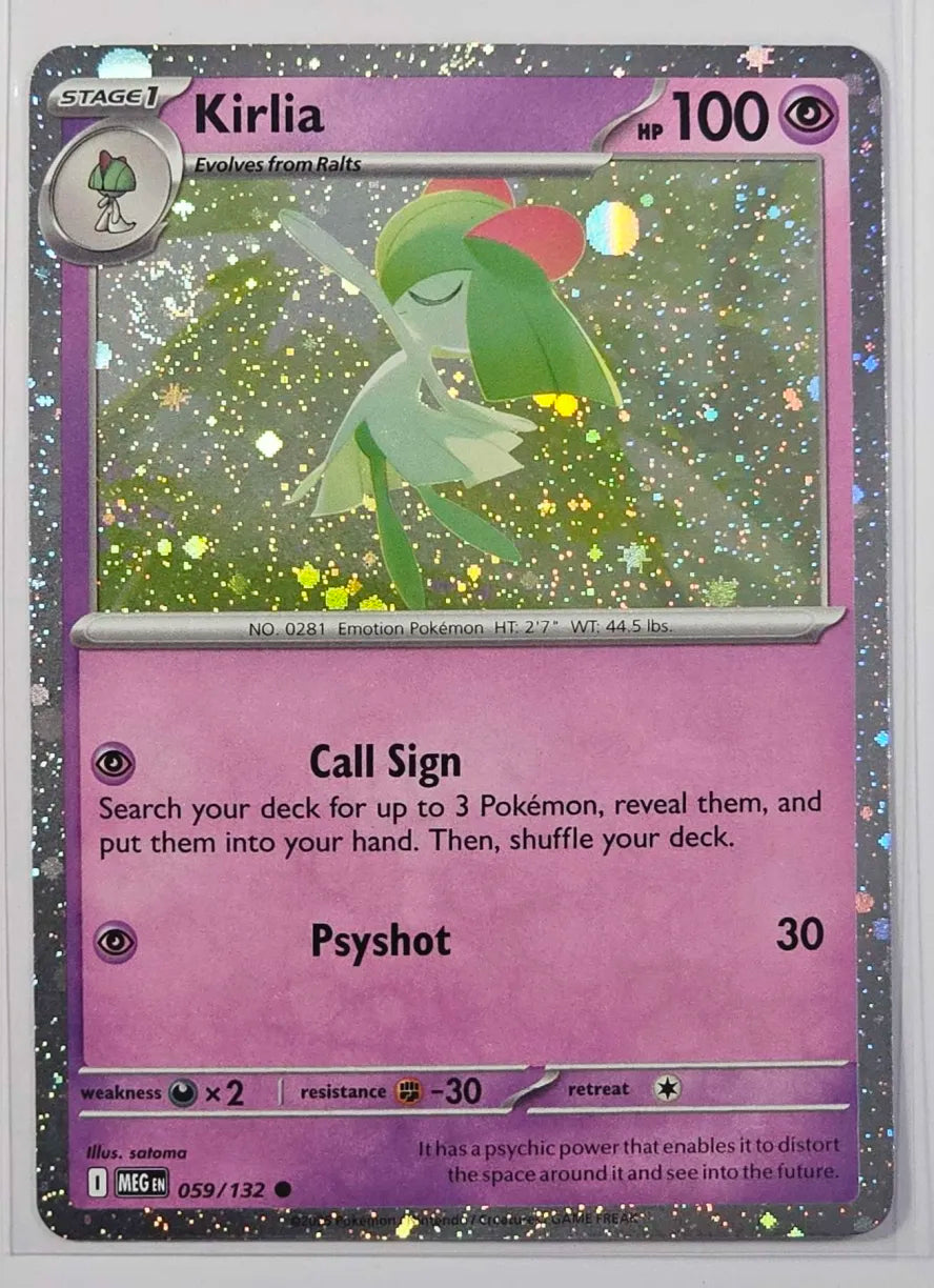 Kirlia [Cosmos Holo] #59 Pokemon Mega Evolution