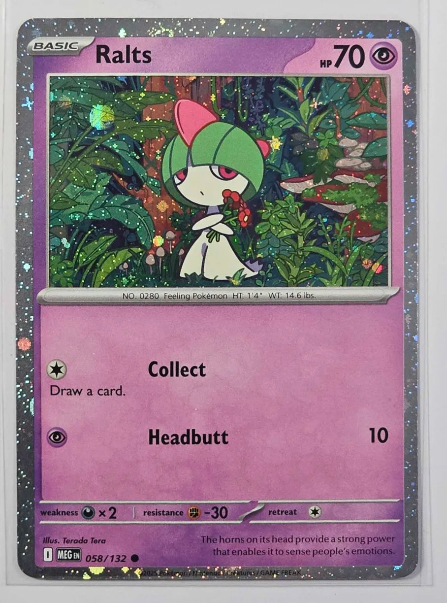 Ralts [Cosmos Holo] #58 Pokemon Mega Evolution