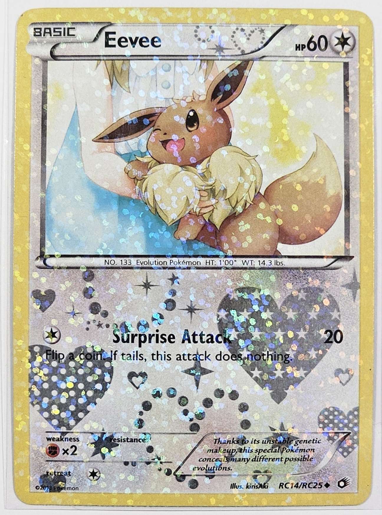 Eevee #RC14 Pokemon Legendary Treasures