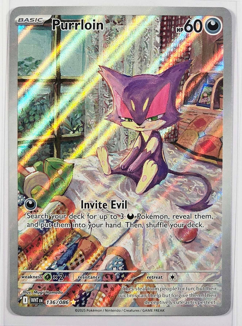 Purrloin #136 Pokemon White Flare
